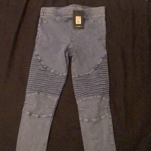 Fashion nova jean leggings brand new